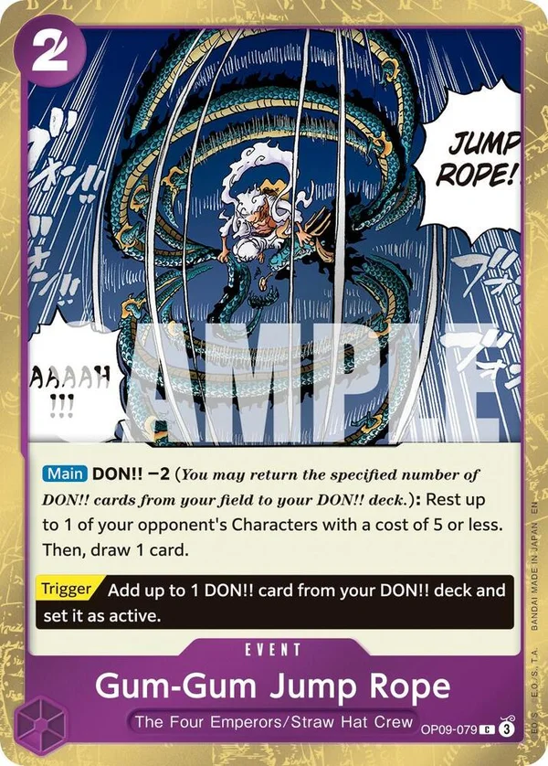 Gum-Gum Jump Rope, Premium Booster -The Best- Vol. 2 OP09-079