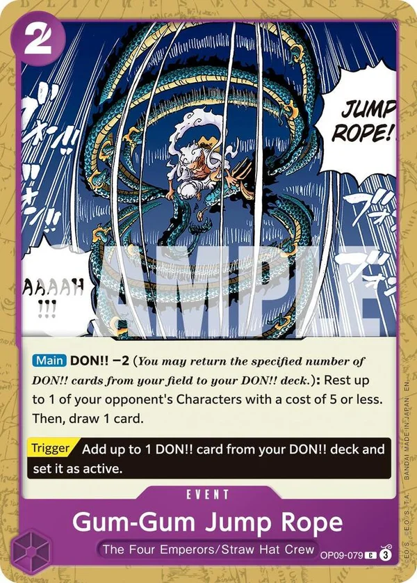 Gum-Gum Jump Rope, Premium Booster -The Best- Vol. 2 OP09-079