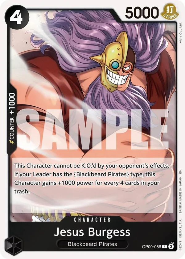 Jesus Burgess, Premium Booster -The Best- Vol. 2 OP09-086
