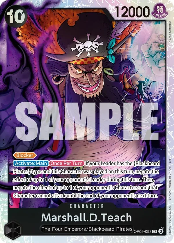 Marshall.D.Teach, Premium Booster -The Best- Vol. 2 OP09-093