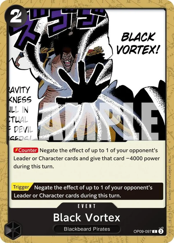 Black Vortex, Premium Booster -The Best- Vol. 2 OP09-097