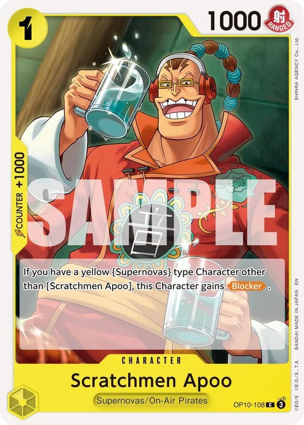 Scratchmen Apoo, Premium Booster -The Best- Vol. 2 OP10-108