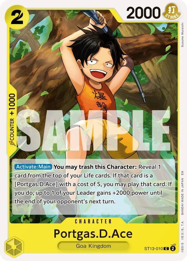 Portgas.D.Ace, Premium Booster -The Best- Vol. 2 ST13-010