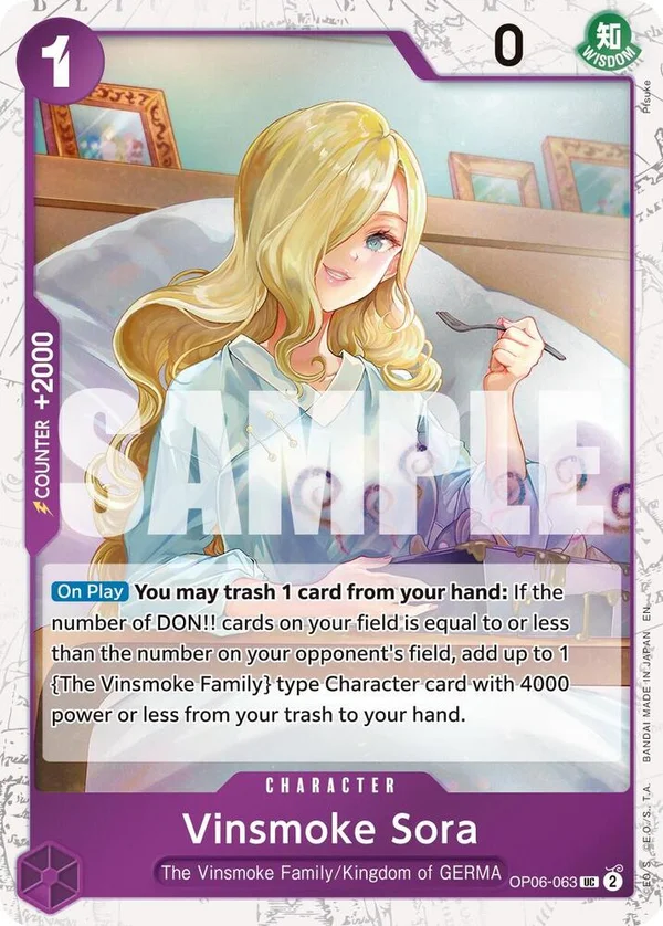 Vinsmoke Sora, Premium Booster -The Best- Vol. 2 OP06-063