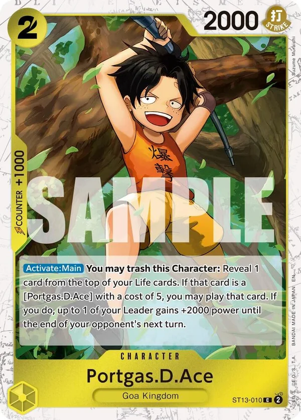 Portgas.D.Ace, Premium Booster -The Best- Vol. 2 ST13-010