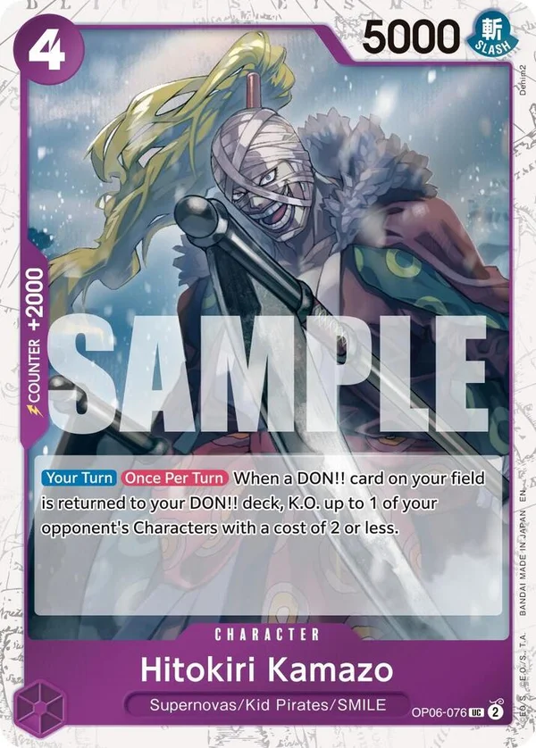 Hitokiri Kamazo, Premium Booster -The Best- Vol. 2 OP06-076