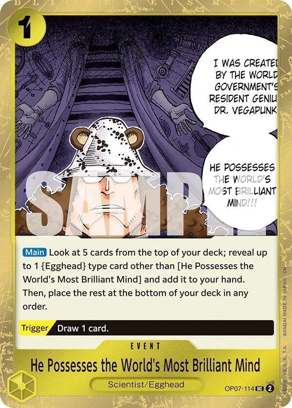 He Possesses the World's Most Brilliant Mind, Premium Booster -The Best- Vol. 2 OP07-114