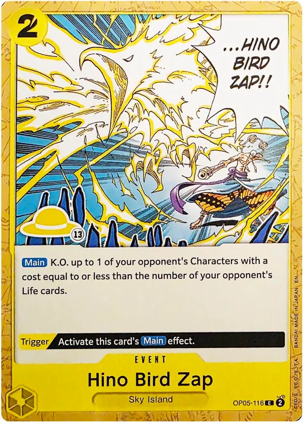 Hino Bird Zap, Set Sail Deck Set OP05-116