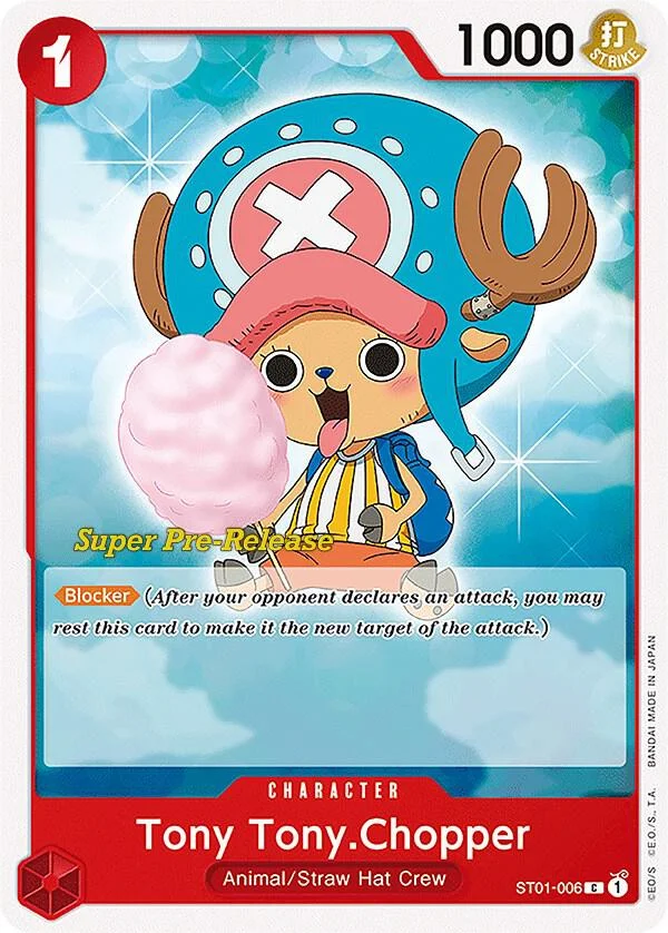 Tony Tony.Chopper, Starter Deck 1 Straw Hat Crew (Super Pre-Release Edition) ST01-006
