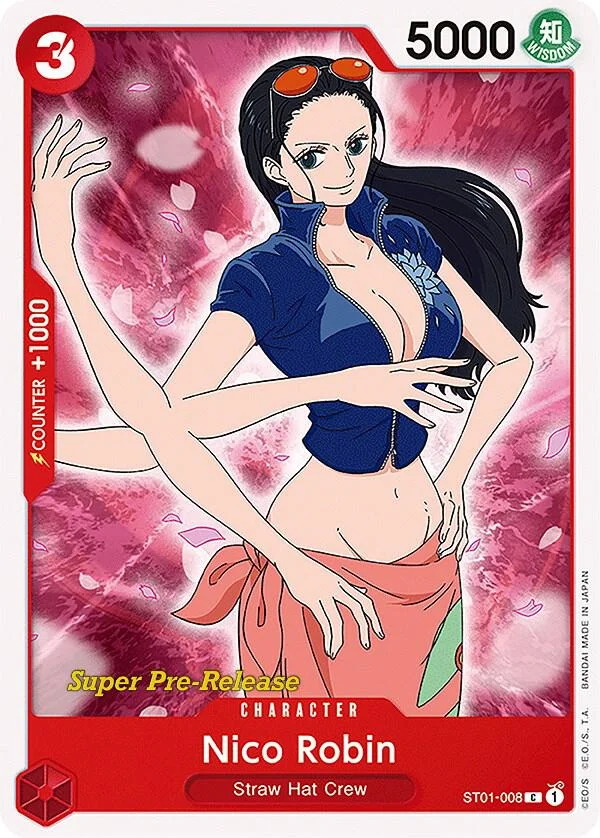 Nico Robin, Starter Deck 1 Straw Hat Crew (Super Pre-Release Edition) ST01-008