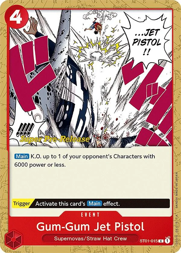 Gum-Gum Jet Pistol, Starter Deck 1 Straw Hat Crew (Super Pre-Release Edition) ST01-015
