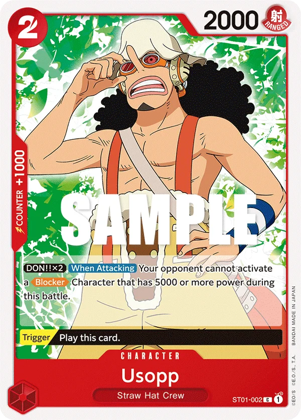 Usopp, Starter Deck 1 Straw Hat Crew ST01-002