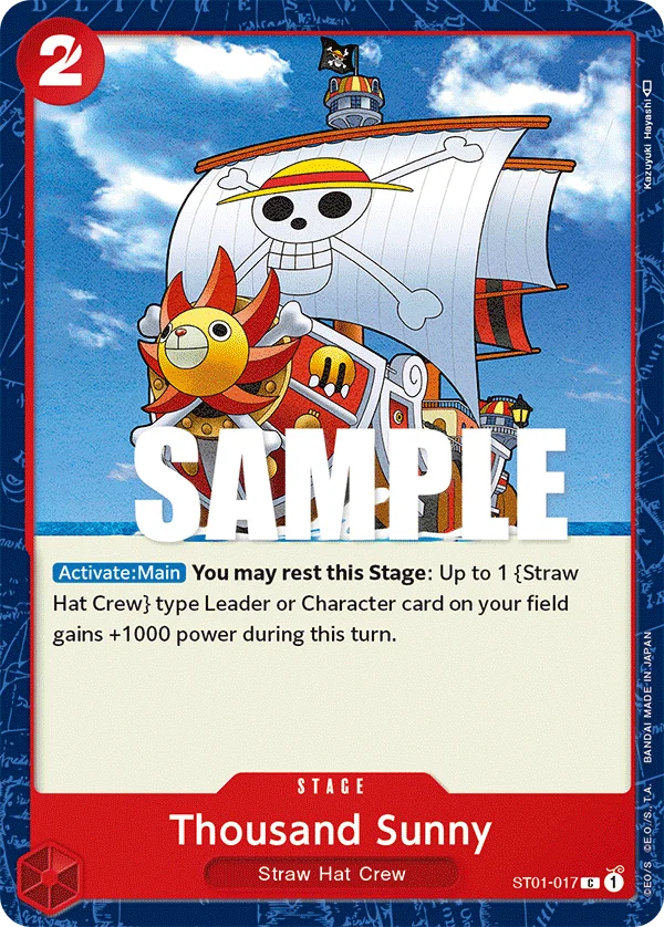 Thousand Sunny, Starter Deck 1 Straw Hat Crew ST01-017
