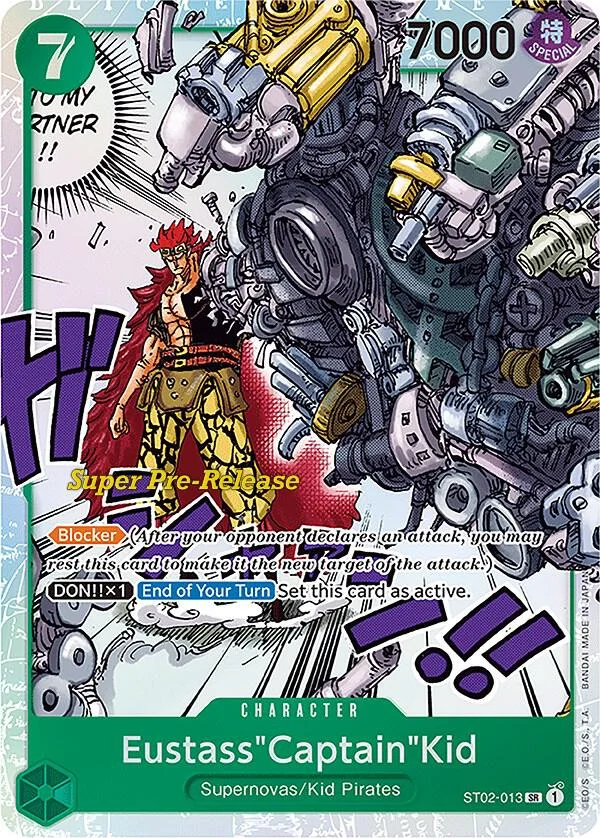 Eustass"Captain"Kid, Starter Deck 2 Worst Generation (Super Pre-Release Edition) ST02-013