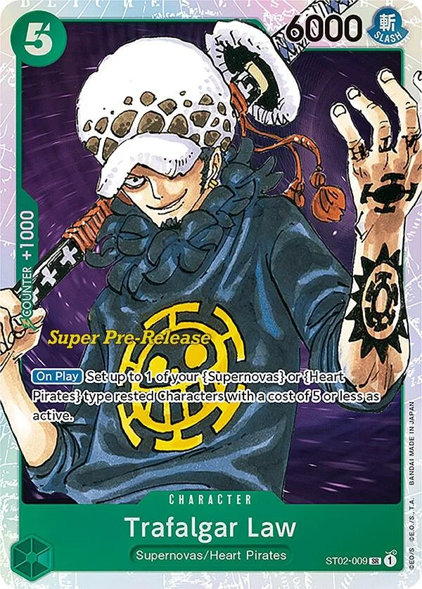 Trafalgar Law, Starter Deck 2 Worst Generation (Super Pre-Release Edition) ST02-009