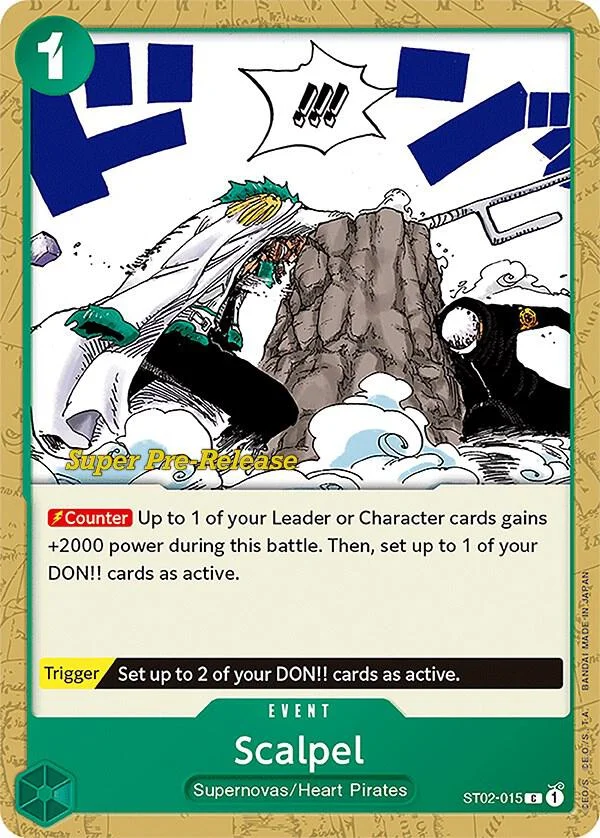 Scalpel, Starter Deck 2 Worst Generation (Super Pre-Release Edition) ST02-015