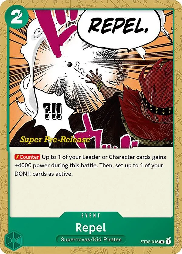 Repel, Starter Deck 2 Worst Generation (Super Pre-Release Edition) ST02-016