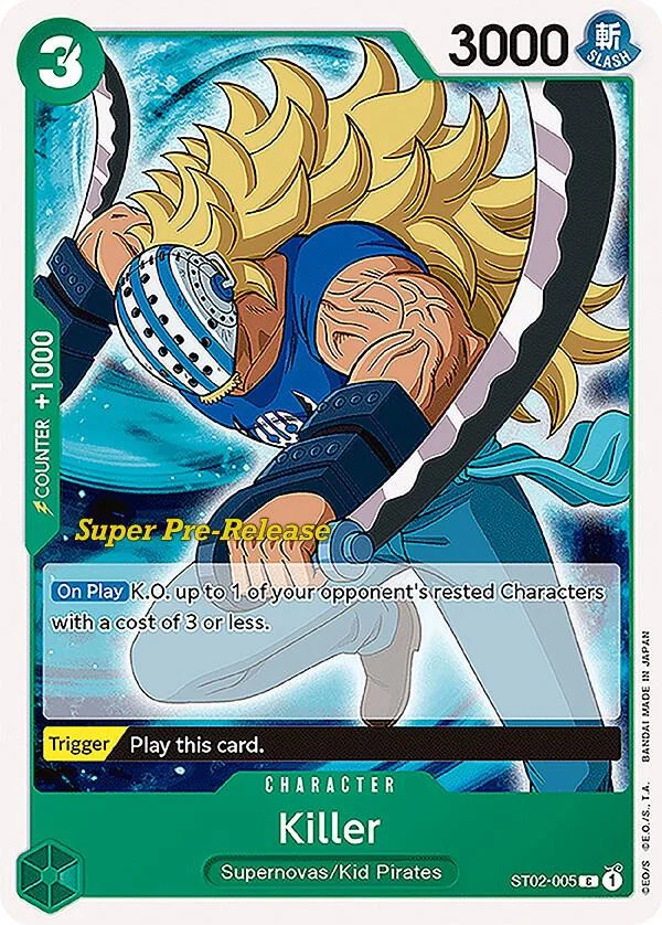Killer, Starter Deck 2 Worst Generation (Super Pre-Release Edition) ST02-005