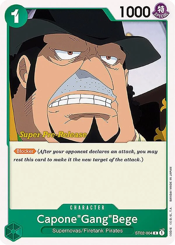 Capone"Gang"Bege, Starter Deck 2 Worst Generation (Super Pre-Release Edition) ST02-004