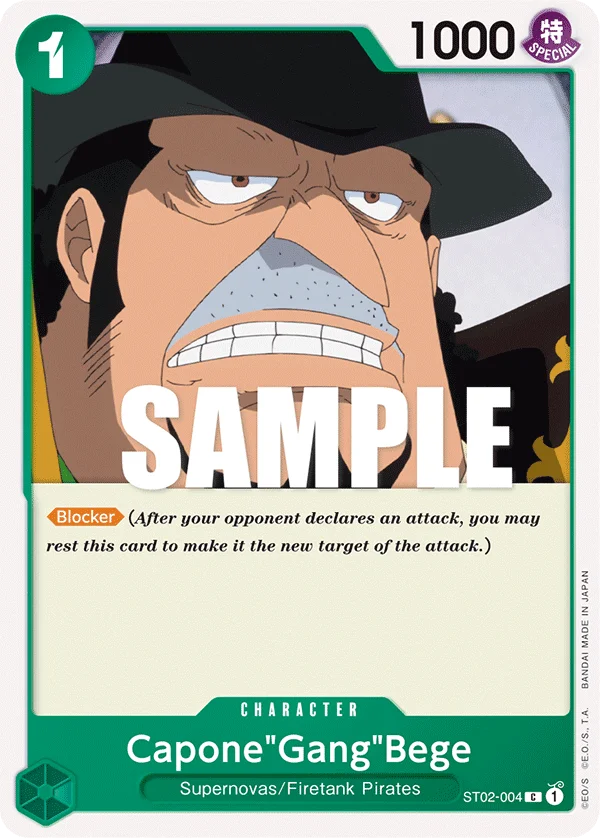 Capone"Gang"Bege, Starter Deck 2 Worst Generation ST02-004