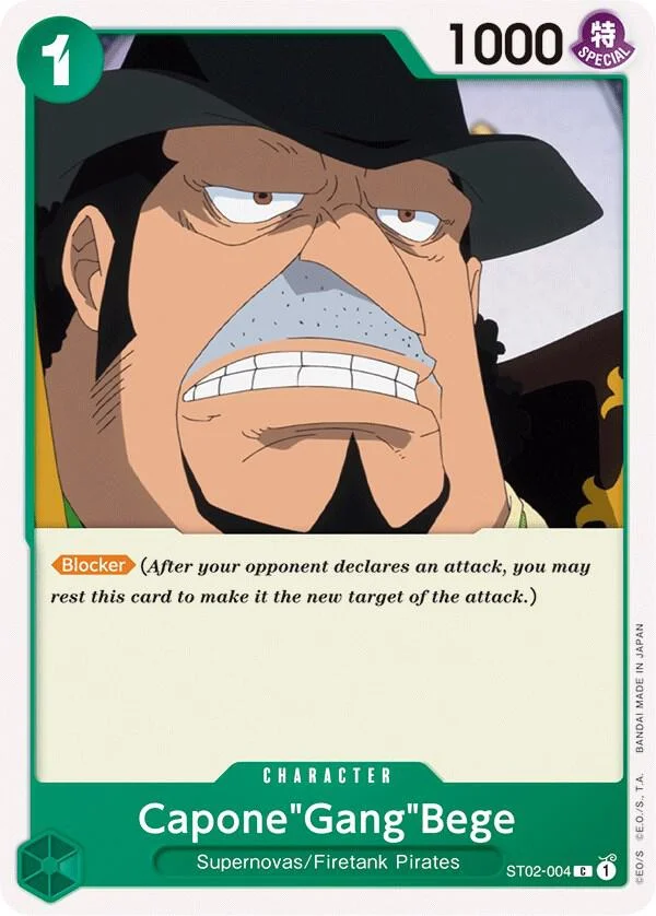 Capone"Gang"Bege, Starter Deck 2 Worst Generation ST02-004