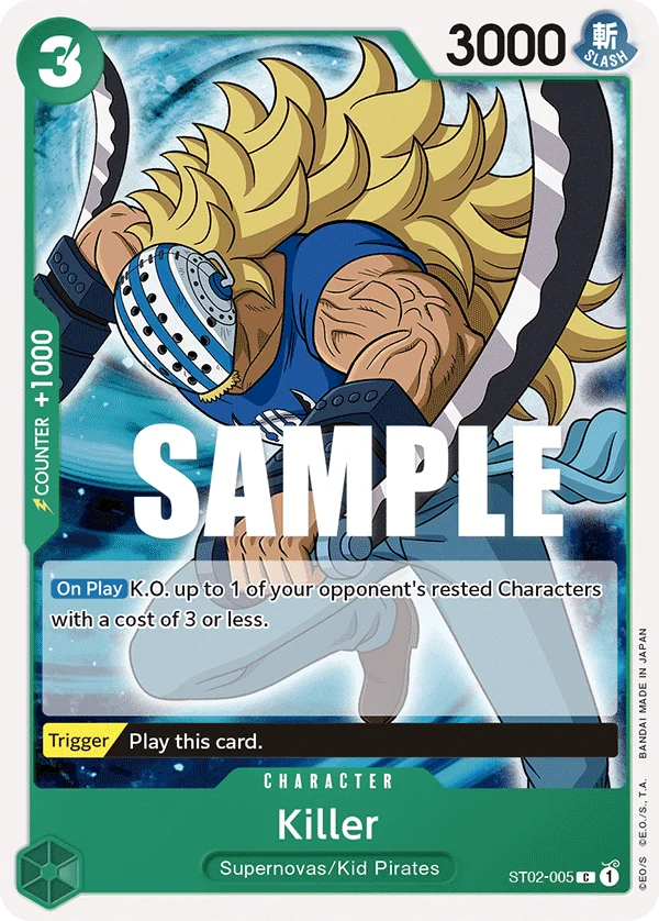 Killer, Starter Deck 2 Worst Generation ST02-005