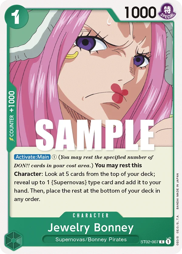 Jewelry Bonney, Starter Deck 2 Worst Generation ST02-007