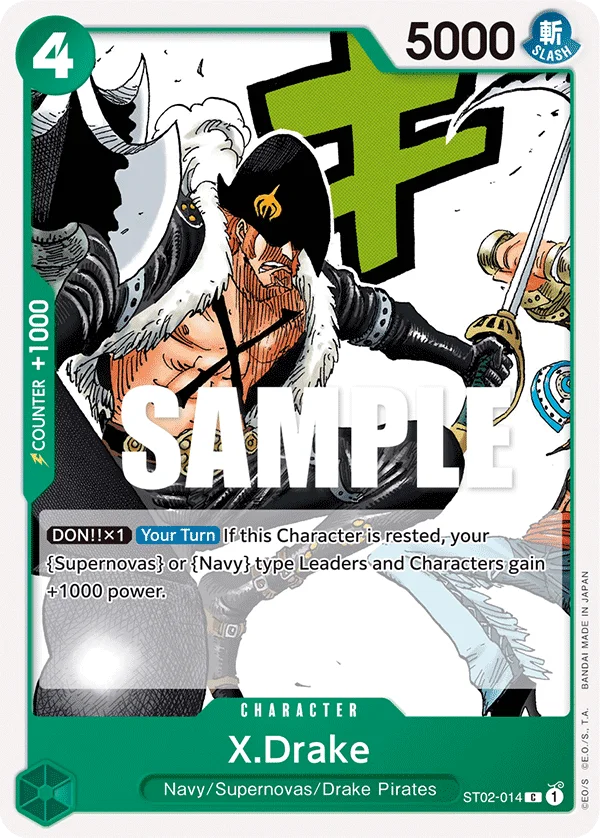 X.Drake, Starter Deck 2 Worst Generation ST02-014
