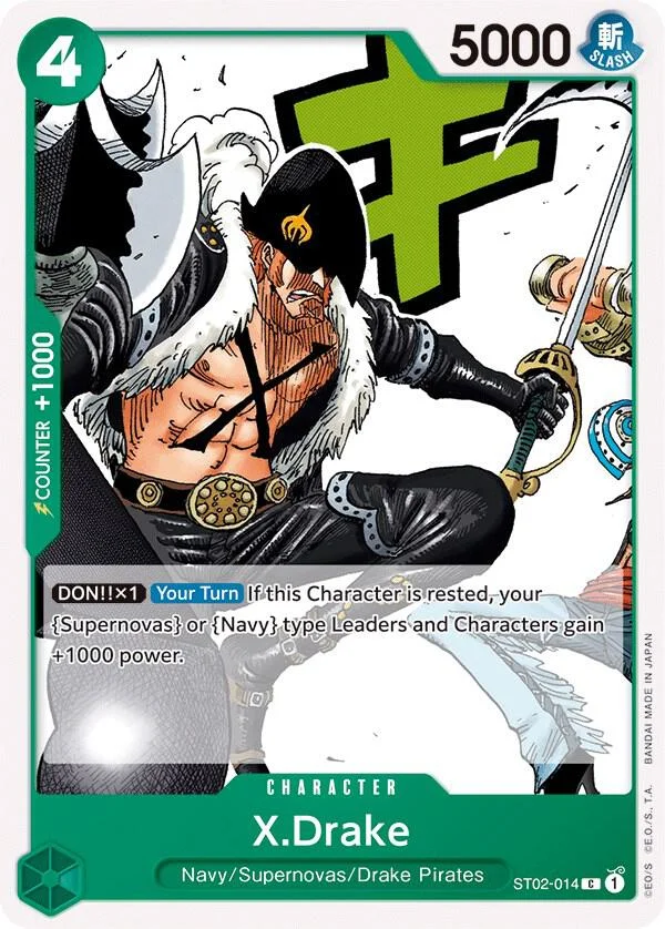 X.Drake, Starter Deck 2 Worst Generation ST02-014