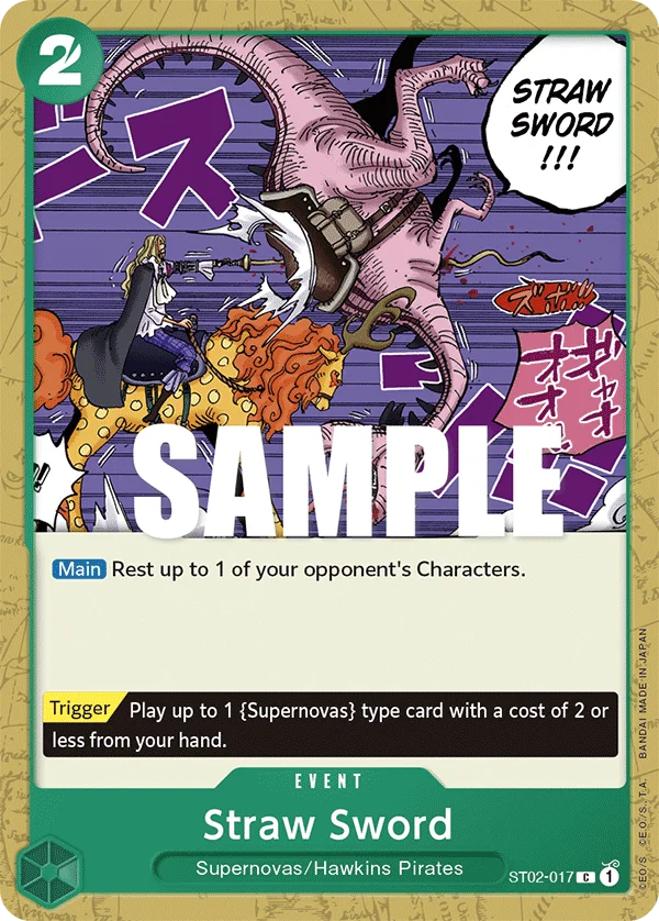 Straw Sword, Starter Deck 2 Worst Generation ST02-017