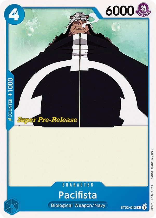Pacifista, Starter Deck 3 The Seven Warlords of The Sea (Super Pre-Release Edition) ST03-012