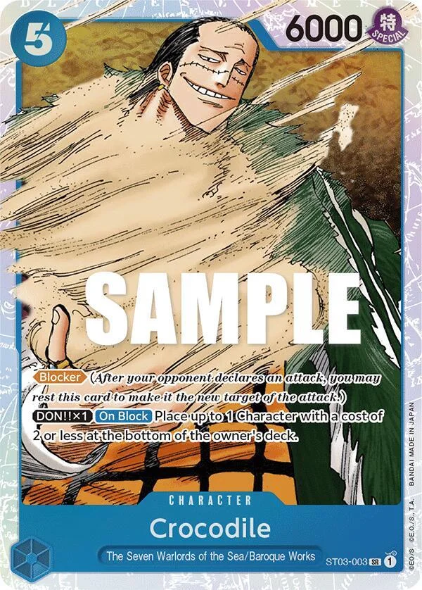 Crocodile, Starter Deck 3 The Seven Warlords of The Sea ST03-003