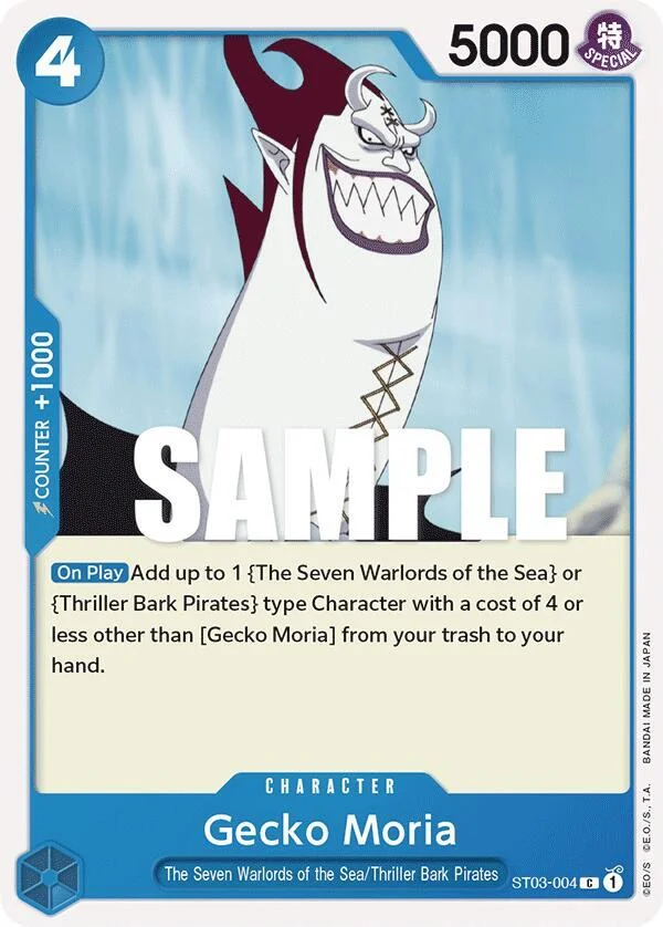 Gecko Moria, Starter Deck 3 The Seven Warlords of The Sea ST03-004