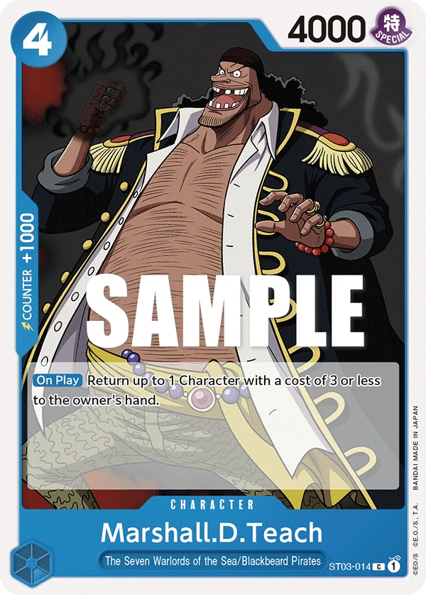 Marshall.D.Teach, Starter Deck 3 The Seven Warlords of The Sea ST03-014