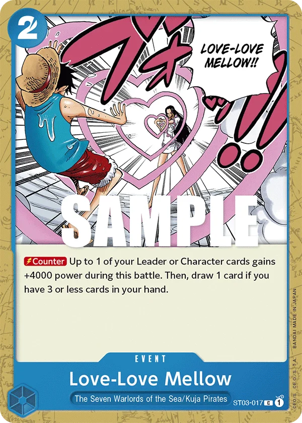 Love-Love Mellow, Starter Deck 3 The Seven Warlords of The Sea ST03-017