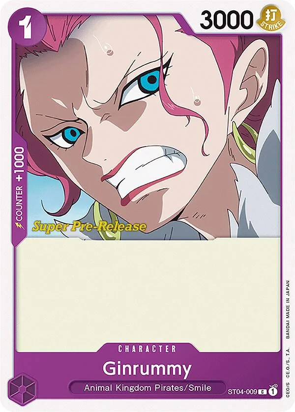 Ginrummy, Starter Deck 4 Animal Kingdom Pirates (Super Pre-Release Edition) ST04-009