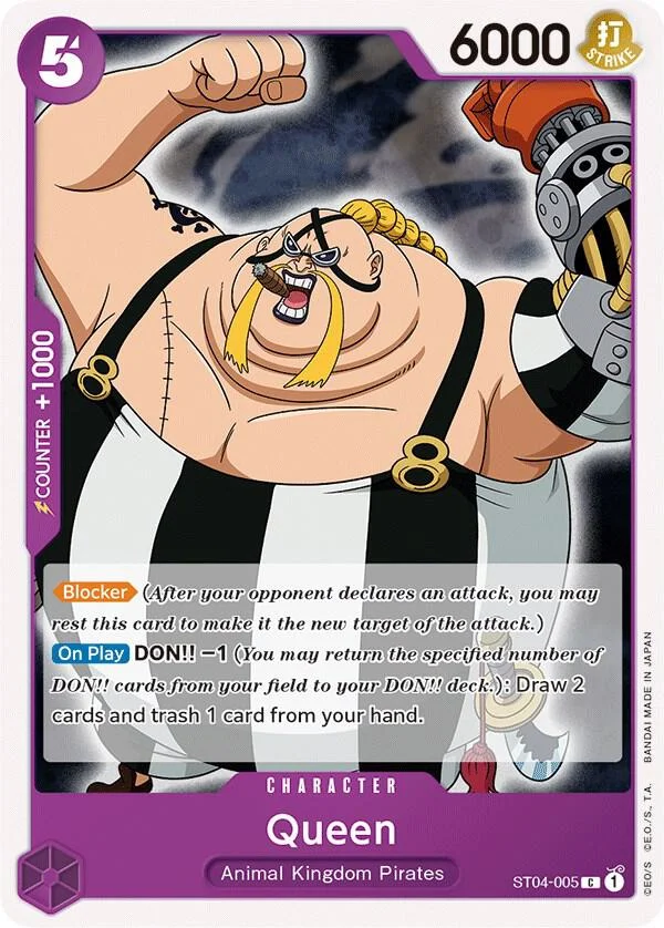 Queen, Starter Deck 4 Animal Kingdom Pirates ST04-005
