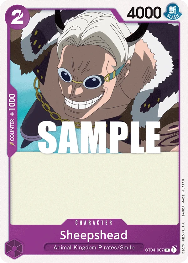 Sheepshead, Starter Deck 4 Animal Kingdom Pirates ST04-007