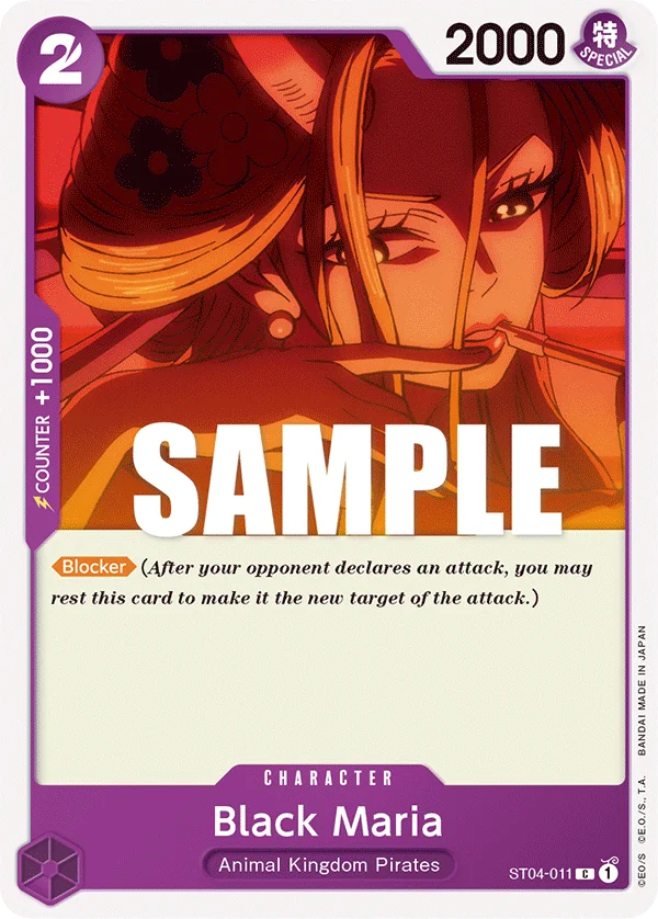 Black Maria, Starter Deck 4 Animal Kingdom Pirates ST04-011
