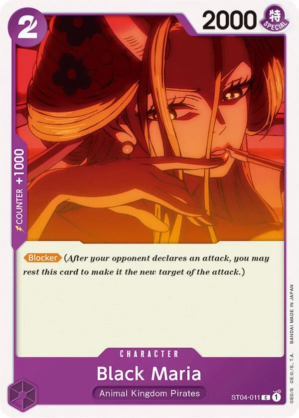 Black Maria, Starter Deck 4 Animal Kingdom Pirates ST04-011