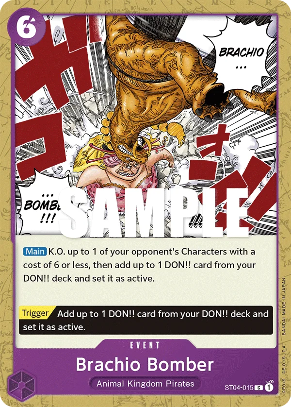 Brachio Bomber, Starter Deck 4 Animal Kingdom Pirates ST04-015