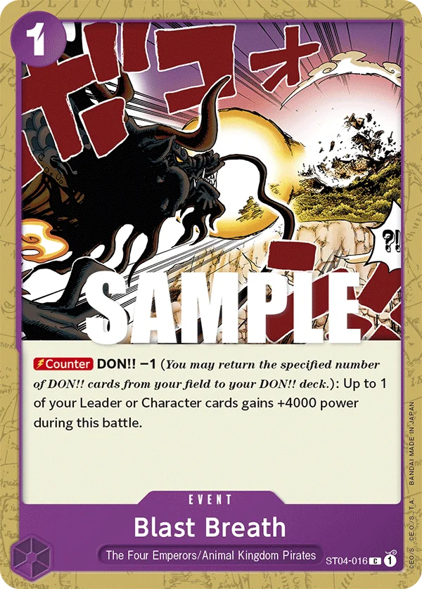Blast Breath, Starter Deck 4 Animal Kingdom Pirates ST04-016