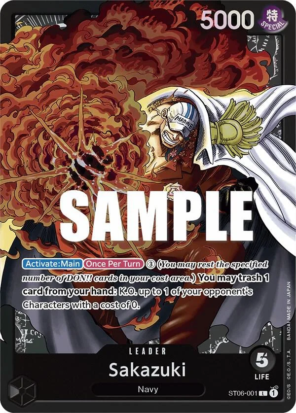 Sakazuki, Starter Deck 6 Absolute Justice ST06-001