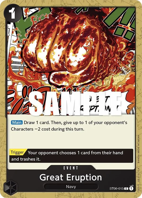 Great Eruption, Starter Deck 6 Absolute Justice ST06-015