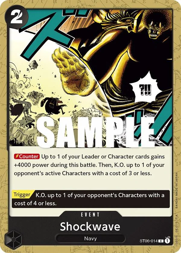 Shockwave, Starter Deck 6 Absolute Justice ST06-014