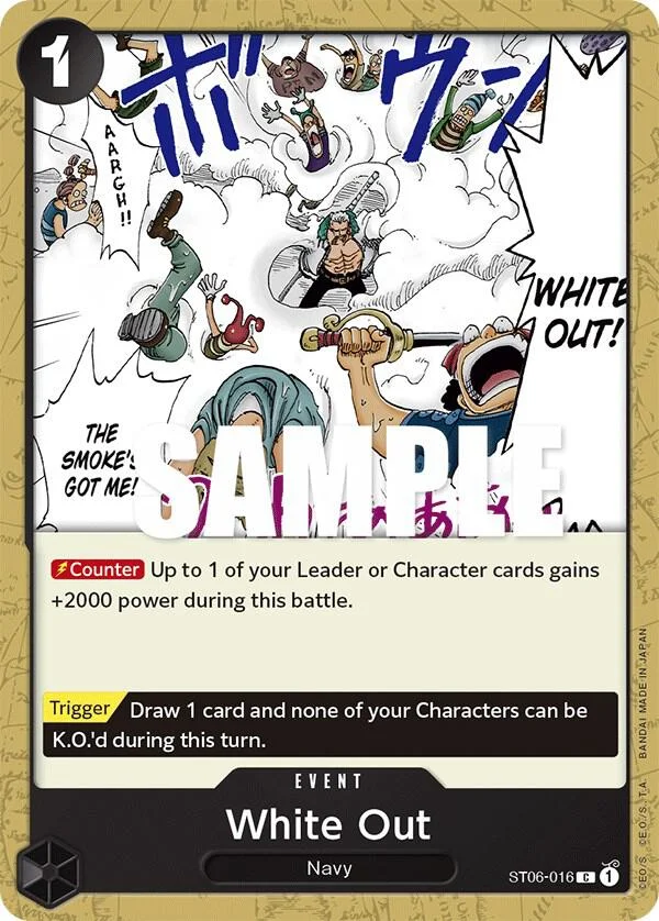 White Out, Starter Deck 6 Absolute Justice ST06-016
