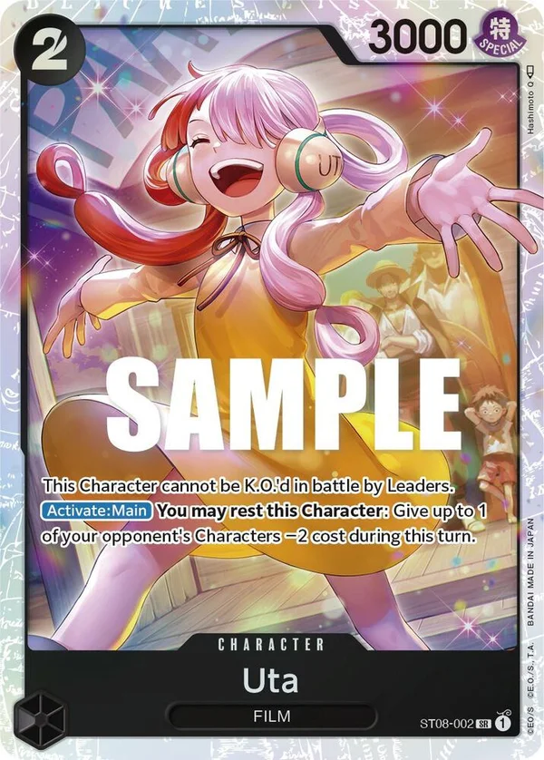 Uta, Starter Deck 8 Monkey.D.Luffy ST08-002