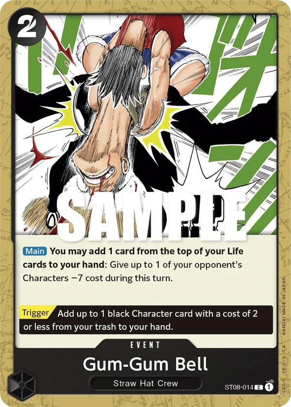 Gum-Gum Bell, Starter Deck 8 Monkey.D.Luffy ST08-014