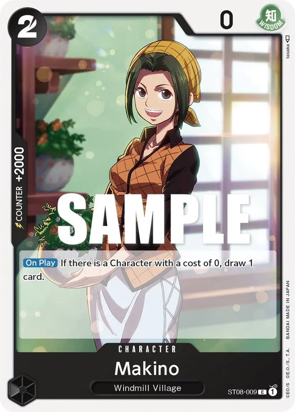 Makino, Starter Deck 8 Monkey.D.Luffy ST08-009