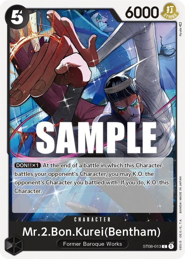 Mr.2.Bon.Kurei, Starter Deck 8 Monkey.D.Luffy ST08-013